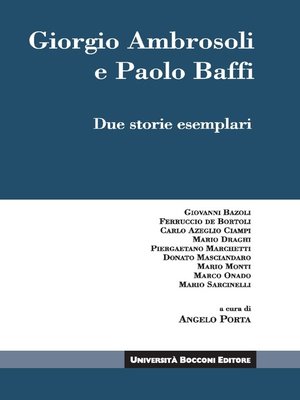 cover image of Giorgio Ambrosoli e Paolo Baffi